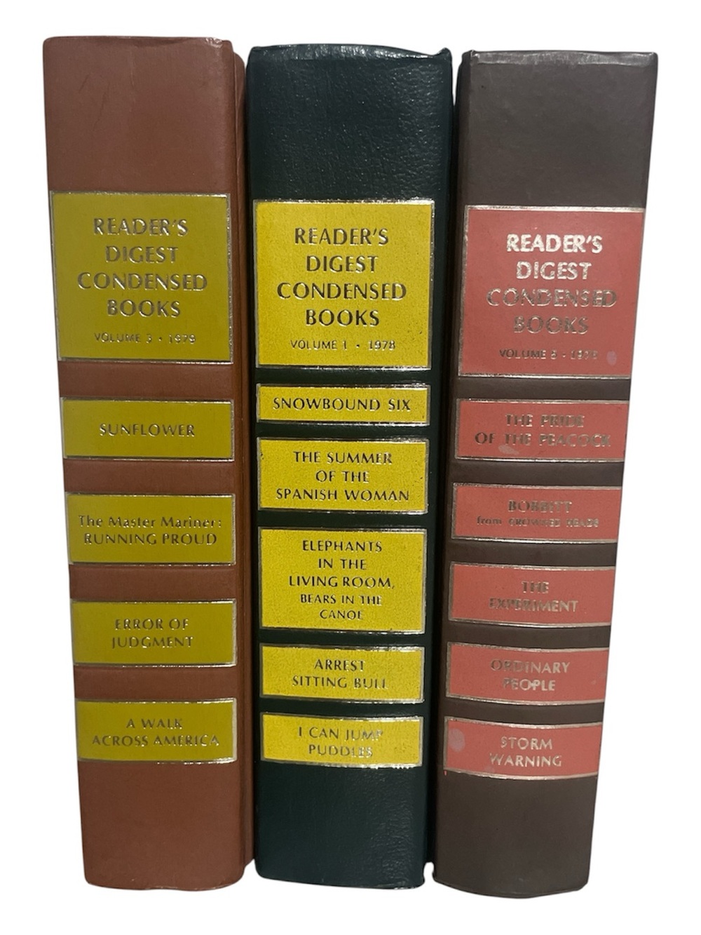 Reader's Digest Condensed Books Set of 3